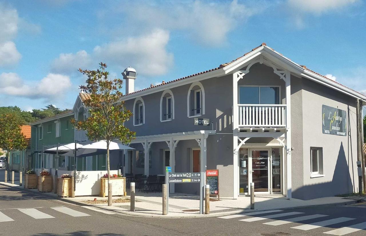 Hotel L'Auberge Canaulaise Lacanau Exteriör bild